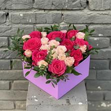 Цветочная композиция из Розы в коробке в Боре