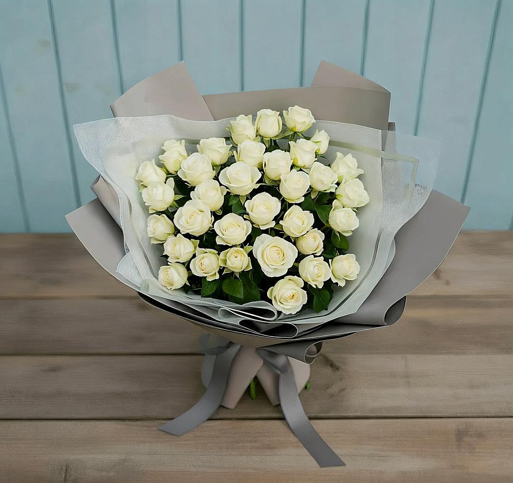 Букет Белоснежная нежность в Боре