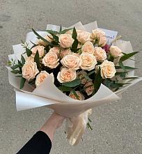 Букет Кремовые розы Латте в Боре