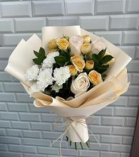 Букет цветов из:  Розы и Хризантемы в Боре