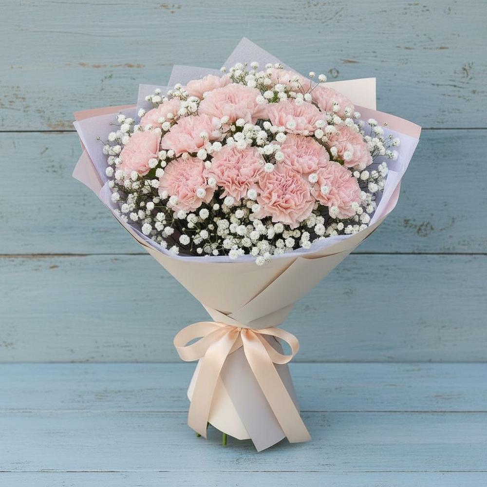 Букет цветов из: Гвоздики в Боре