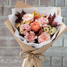 Букет цветов из:  Гвоздики, Хризантемы и Розы в Боре