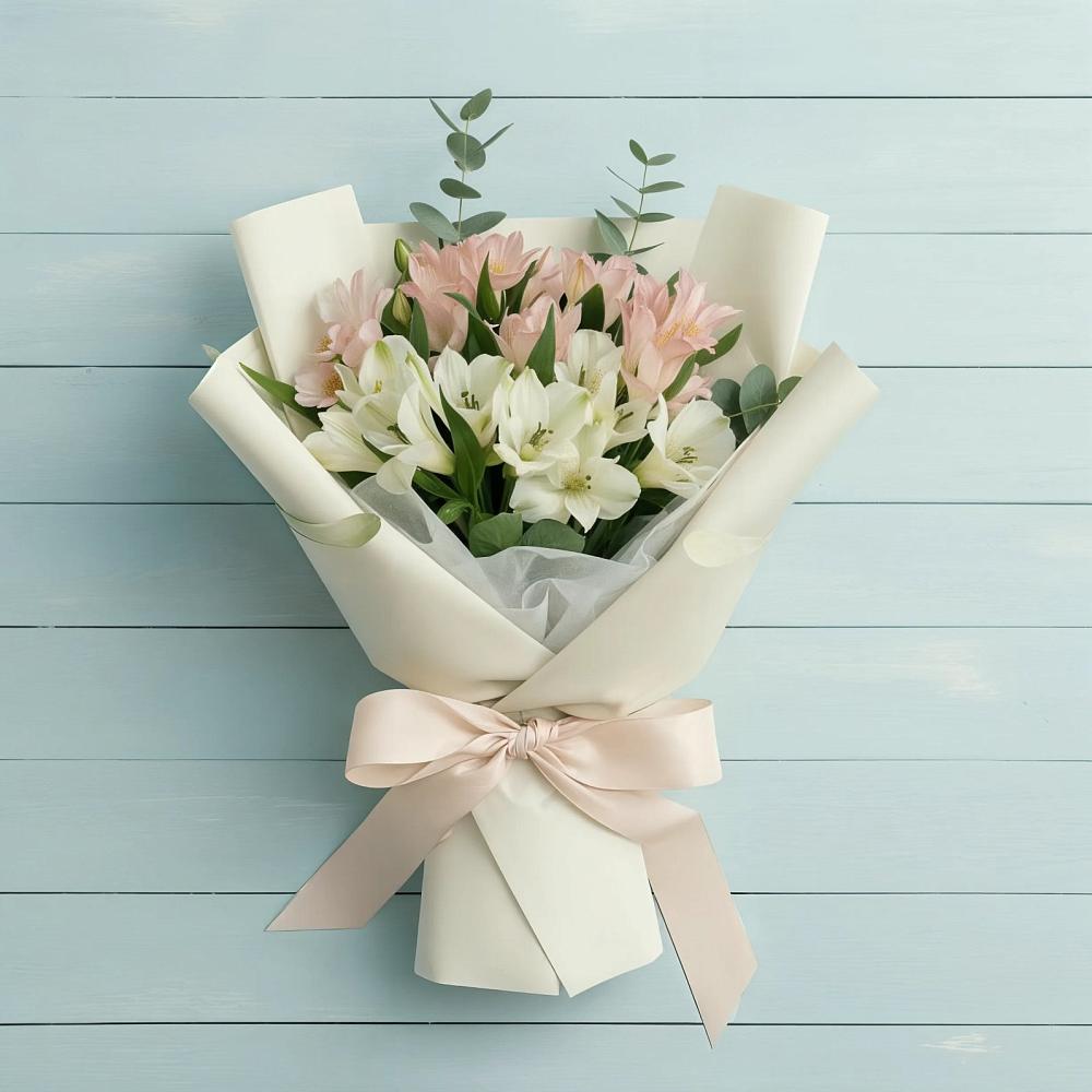 Букет цветов из: Альстромерии в Боре