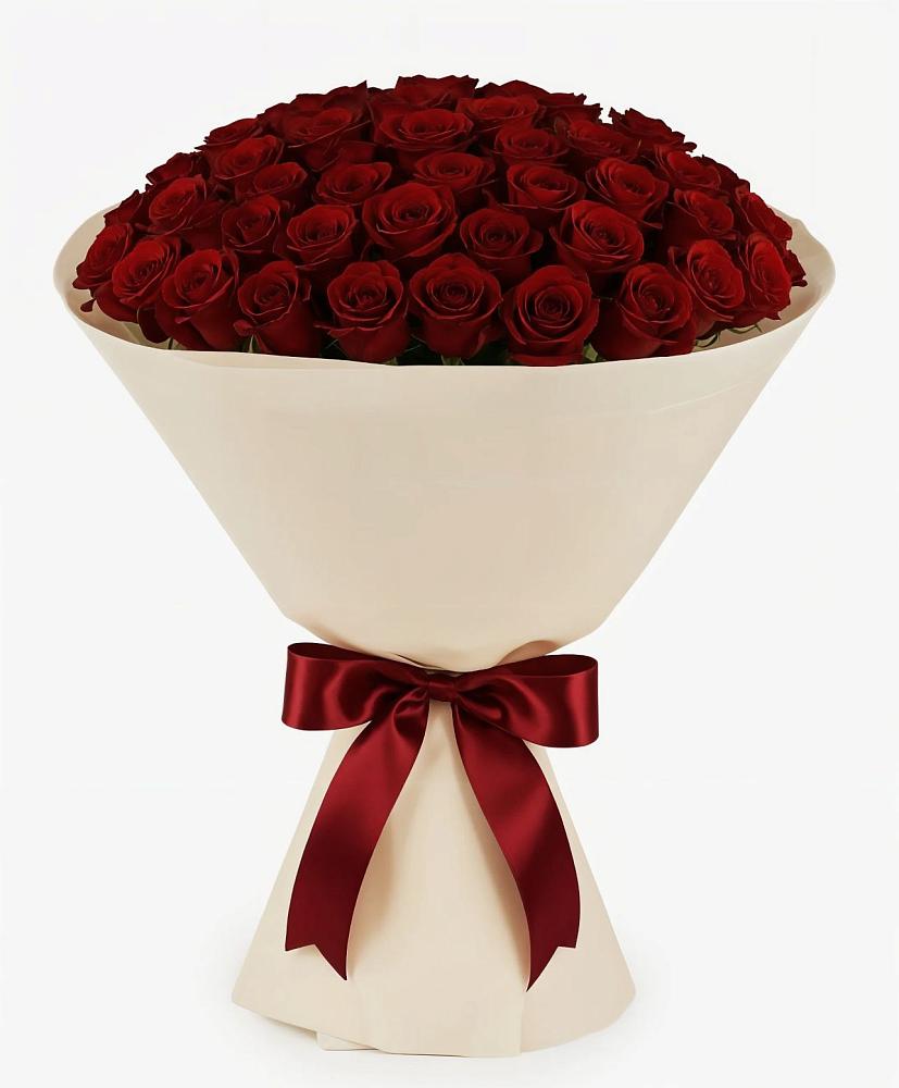 Букет 101 Бордовая роза Блэк Бакарра в Боре