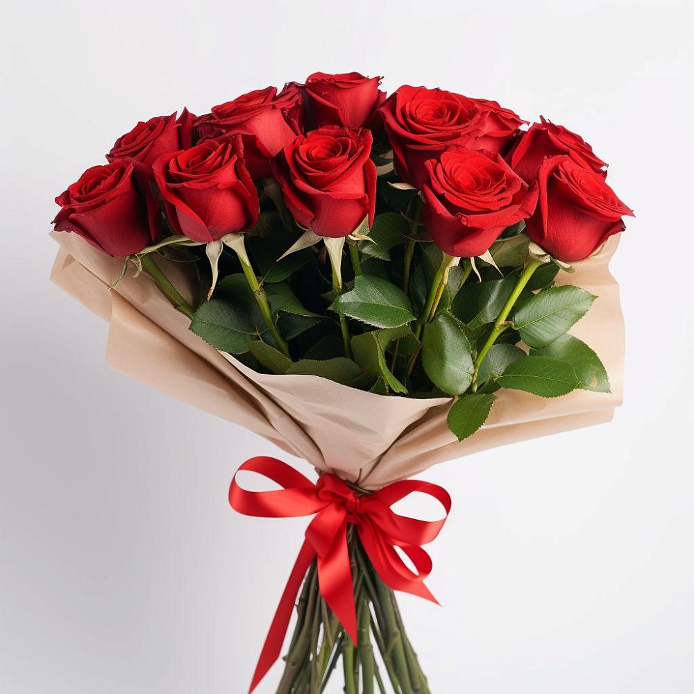 Букет 11 Красных роз Эдлесс Лав в Боре